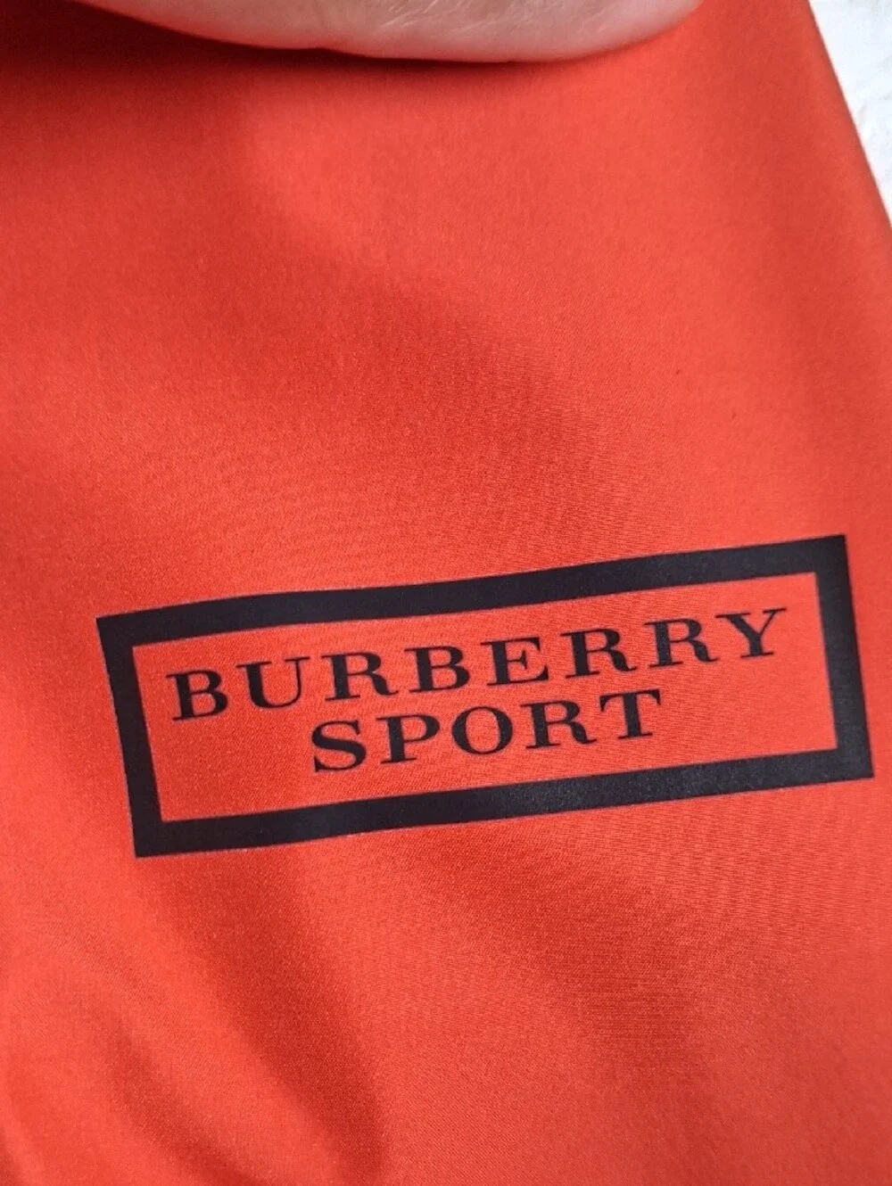 Burberry Sport Orange Double-Breasted Trench Jacket - Picture 11 of 16